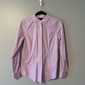 NWOT Brooks Brothers Button Down Shirt Size 4 Lavender Gingham